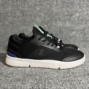 On Running The Roger Spin Shoes Womens Size 10 Black White CloudTec Sneakers